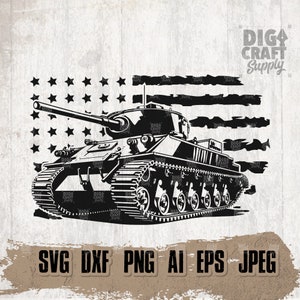 US War Tank svg, Military Gear Clipart, Soldier Dad Gift Idea, Veteran Shirt png, Combat Scene Cutfile, US Navy dxf, 4th of July