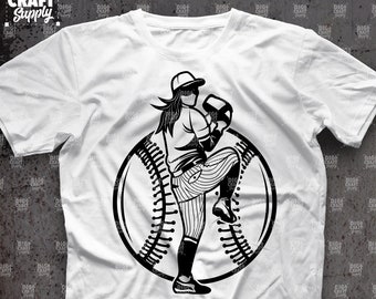 Jugador de Softbol Femenino svg, Camisa de Softbol svg, Mamá de