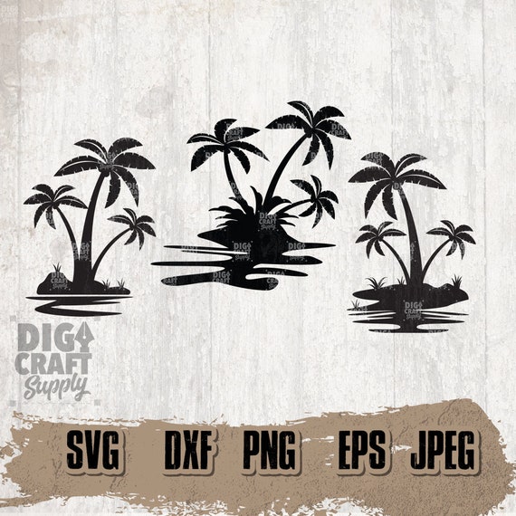 3 Island Palm Trees Svg Bundle Svg Palm Tree Svg Palm Tree - Etsy