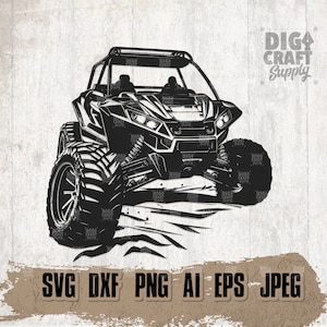 ATV svg, Schlamm Fahrt Clipart, Extremsport Cutfile, Muggy Auto Schablone, Off Road Schablone, Racer Dad Shirt png, Sport Fahrer dxf, RZR jpeg jpg