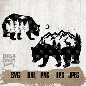 Bear Outdoor svg, Outdoor Adventure svg, Bear svg, Wild Animal svg, Bear png, Bear Cutting File, Outdoor Cutfile, Outdoor Clipart, Bear png
