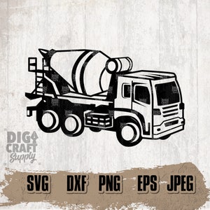 Concrete Mixer truck Svg, Digital Downloads, Mixer Truck svg, Construction Truck svg, Truck Driver svg, Concrete mixer Stencil, Trucker svg