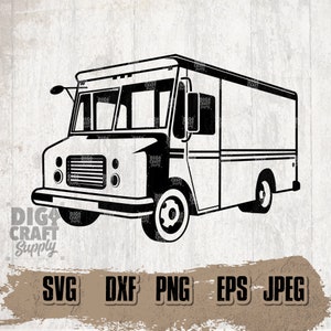Delivery Van Digital Downloads, Deliver van Svg, Delivery van Clipart, Delivery Truck Svg, Mailman Svg, Delivery Man svg, Delivery Van Png