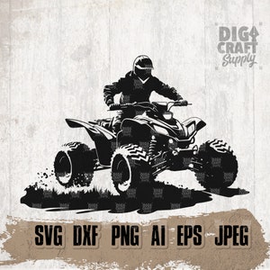 Reiten ATV svg, Extreme Rider Clipart, Sport Dad Cutfile, Monster Ride Schablone, Rzr Riding in Tandem dxf, Outdoor Off Road jpeg, Mud Ride