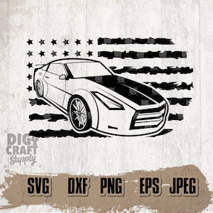 US Sports Car Digital Downloads 3, US Sports Car Svg, Car svg, US Racer svg, Racer Dad Svg, Sports Car Clipart, Sports Car Cutfile, Dad svg