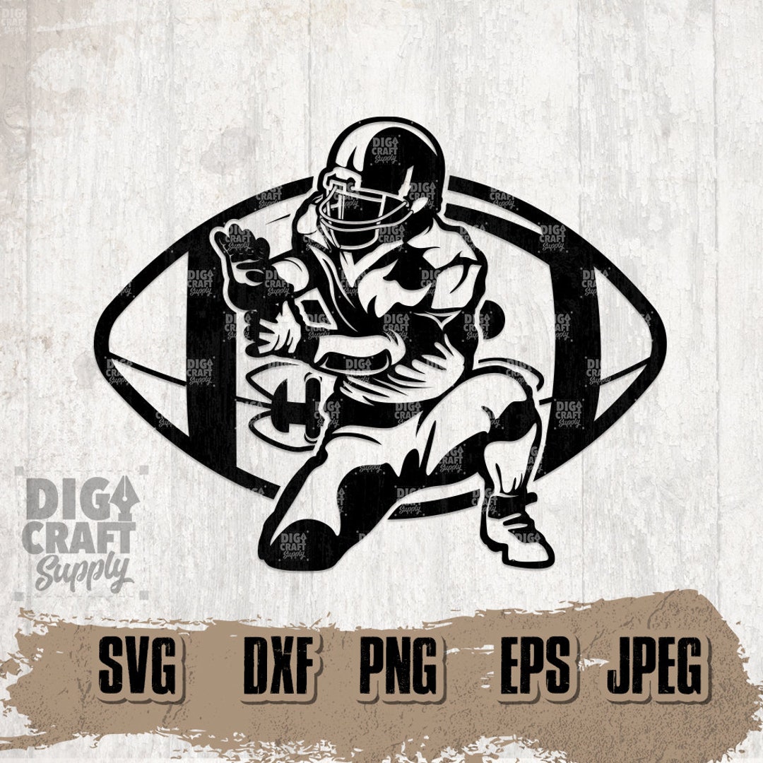 Football Player Svg, Football Player Png, Football Clipart, Football