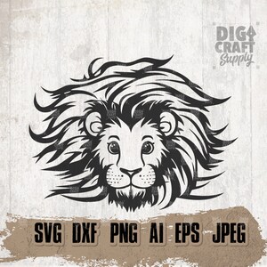 Baby Lion svg, Cute Animal Clipart, Safari Life Shirt png, Zoo Crew Gift Idea, Zookeeper dxf, Cutest Cub Cutfile, Wild Small Cat Stencil jpg