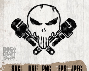 Plumber Skull svg 2, Plumber svg, Plumber Dad svg, Plumber Monogram, Pipe Fitter svg, Plumbing Tools svg, Pipe Gifts, Pipe Fitter Dad svg