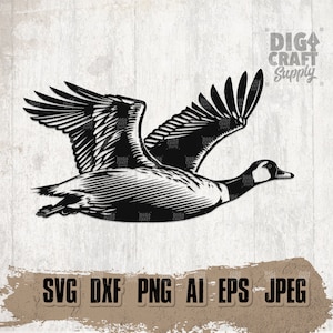 Flying Goose svg, Imágenes Prediseñadas de caza de aves acuáticas, Animal de pantano dxf, Archivo de corte de gansos, Idea de regalo de Zookeeper, Camisa de cazador png, Plantilla de caza de pesca