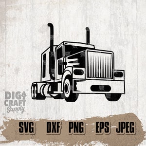Semi Truck Digital Downloads 3, Semi Truck Svg, Truck Svg, Big Truck Svg, Semi Truck Stencil, Truck Driver svg, Trucker Svg, Semi Truck Png