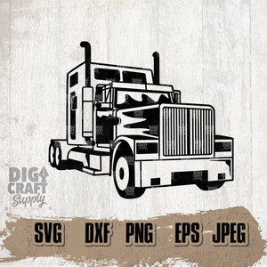 Semi Truck Digital Downloads 2, Semi Truck Svg, Truck Svg, Big Truck Svg, Semi Truck Stencil, Truck Driver svg, Trucker Svg, Semi Truck Png