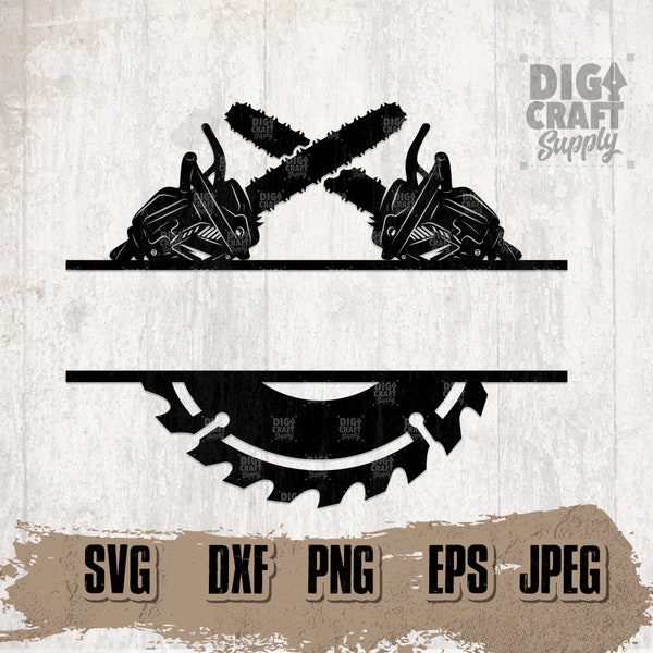 Lumberjack svg, Wood Cutter svg, Chainsaw svg, Logging Monogram, Logger Dad svg, Wood Gifts, Lumberjack Clipart, Chainsaw Cutfile, Saw svg