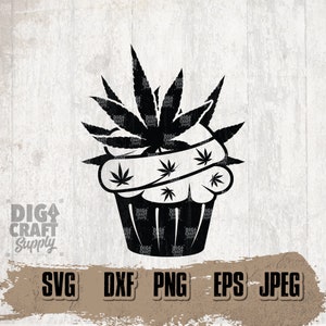 Weed Cupcake svg, Baking Weed svg, Weed Cupcake png, Weed Clipart, Weed schneiden Datei, sofortiger Download, Weed digitaler Download, Weed Cutfiles