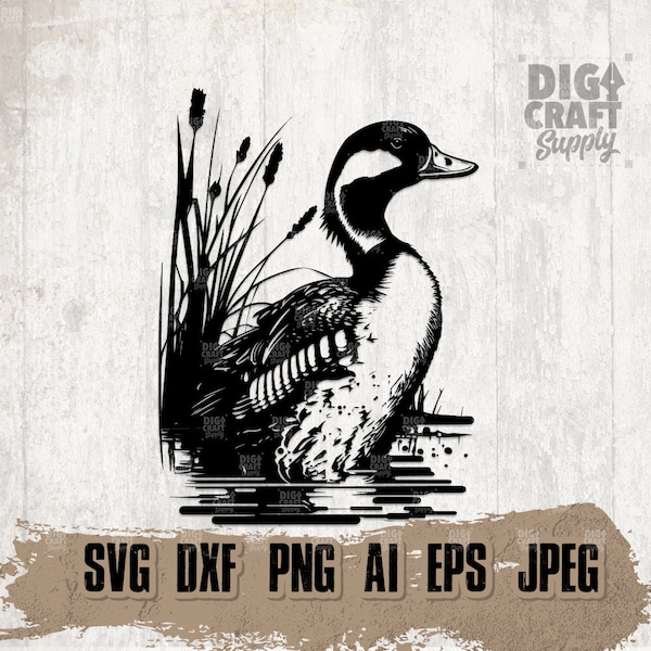 Duck Hunting svg, Waterfowl Clipart, Lake Scene Cutfile, Swamp Animal Stencil, Hunter Dad Shirt png, CampLife dxf, Camping View jpg, Hunting