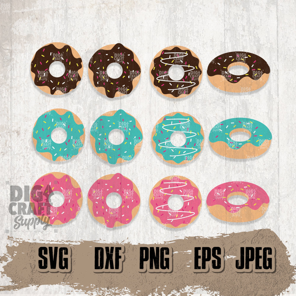 Donut Bundle Svg Bundle Svg Donuts Svg Donuts Clipart - Etsy