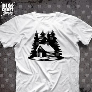 Log Cabin Digital Downloads, Log Cabin Svg, Log Cabin Clipart, Woods