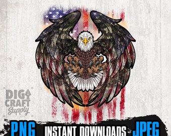 US Patriotic Eagle PNG Files for Sublimation, 4th of July Png, US Patriotic Png, Usa Png, Us Eagle Png, 4th of July Shirt, Independence Png
