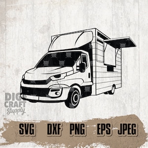 Food Truck svg 2, Food Truck png, Food Van svg, Food Truck Clipart, Food Truck Cutfile, Food Instant Download, Food Truck Digital Download