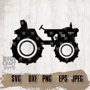Tractor Digital Downloads, Tractor Svg, Tractor Clipart, Tractor Png, Tractor Cut Files, Tractor Svg Files, Farm Tractor Svg, Farmer svg