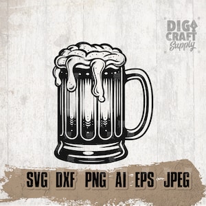 Beer Mug svg, Beerlife Clipart, Drinking Dad Gift Idea, Sober Cutfile, Booze dxf, Party Shirt png, Toast of Success Stencil, Cheers to Life