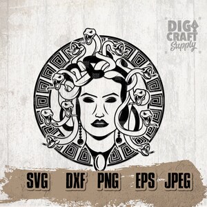 Medusa svg, Lady Snake svg, Snake Head svg, Medusa Clipart, Medusa Cutfile, Medusa png, Halloween svg, Snake Woman svg, Halloween Mom svg