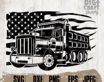 US Dump Truck svg, US Trucker svg, Truck Driver svg, Dump Truck Clipart, Truck Cutfile, Truck Monogram, Driver Shirt svg, Dump Truck Stencil