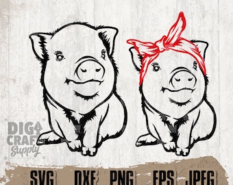 かわいい豚 svg、豚シャツ svg、豚 svg、農場の動物 svg、豚のクリップアート、豚のカットファイル、動物シャツ svg、豚の頭 svg、豚 png、農場の動物 png