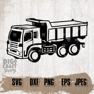 Dump truck #2 Digital Downloads, Dump truck svg, Truck Svg, Dump Truck Cut Files, Dump Truck Clipart, Dump Truck Stencil. Dumptruck svg