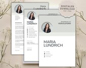 Bewerbungsvorlage Word | Lebenslauf Vorlage | Anschreiben Muster | Deckblatt Bewerbung | Modern Kreativ | Sofort-Download I Bewerbung modern