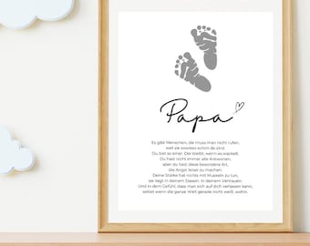 Regalo per la festa del papà, festa del papà, miglior papà, modello di impronta della mano, compleanno, uomini, download immediato, padre, bambino, lavoretti, PDF digitale, poster