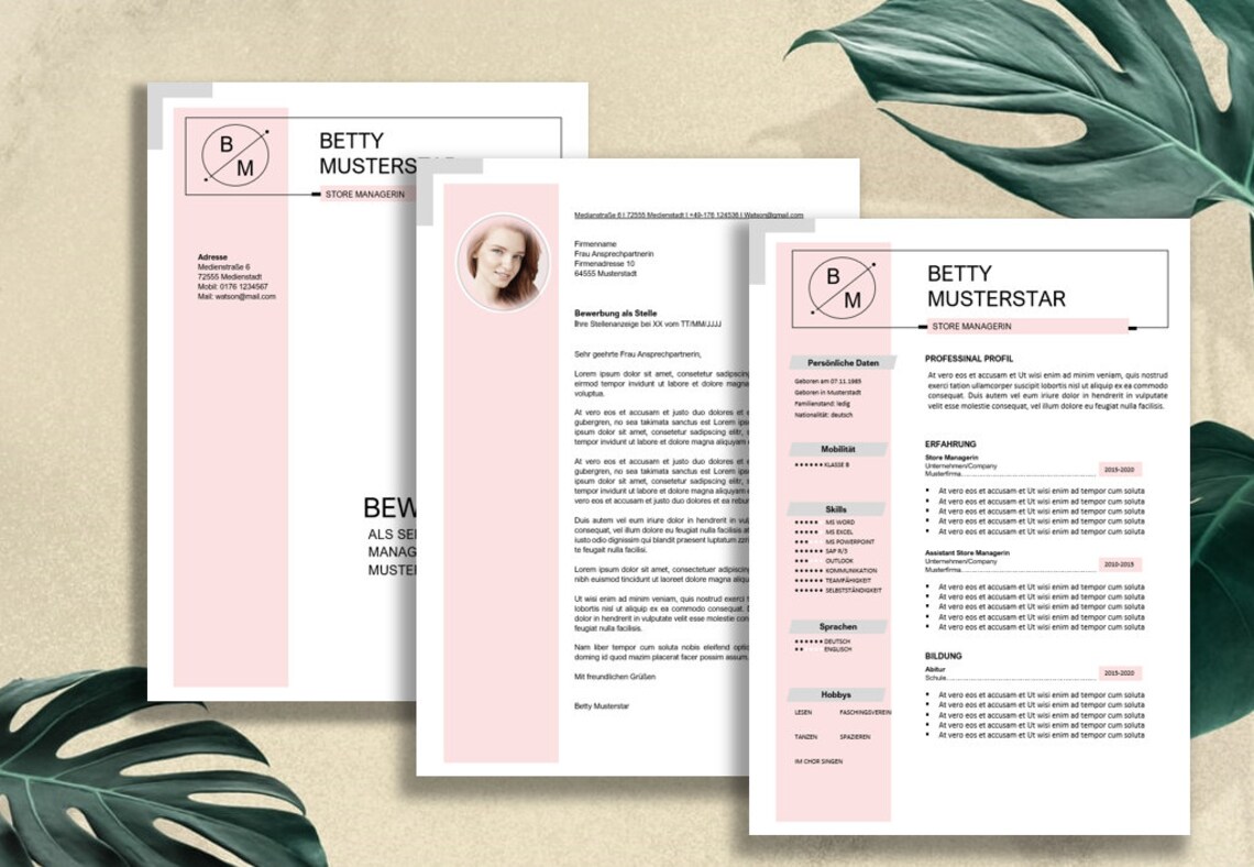 Personalized resume folder picture