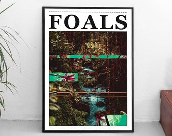 Foals Poster • Foals Music Print • Wall Art • Music Poster • Indie Music • Jungle Print • Foals Band •  Alternative Posters • Indie Poster