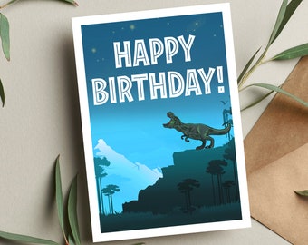 Jurassic Park Birthday Card, Bundle, Birthday Card, Christmas Card, Funny Birthday Card, Dinosaur Birthday Card