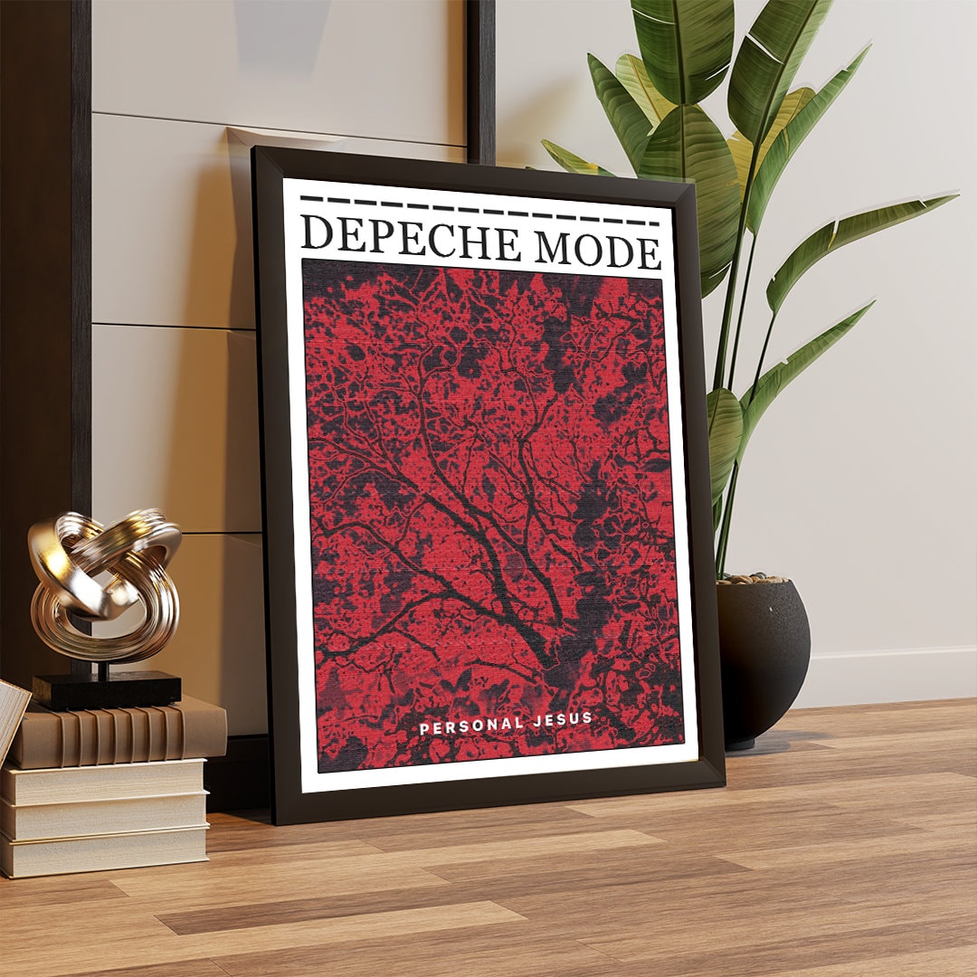 Exklusiver DEPECHE MODE -Lyrics- Kunstdruck- Enjoy The Silence (No. 2