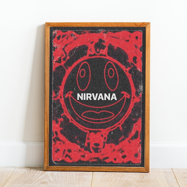 Póster de Nirvana • Póster de Kurt Cobain • Dave Grohl • Póster de Nevermind • A3/A4/A5 •
