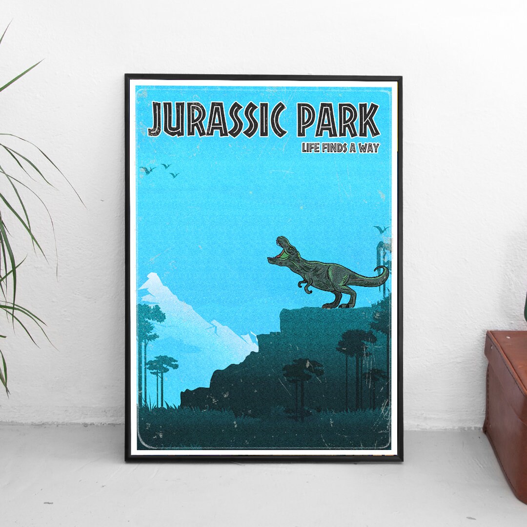 Jurassic Park Poster, Jurassic World Print, A3, A4, A5, Comic Book ...
