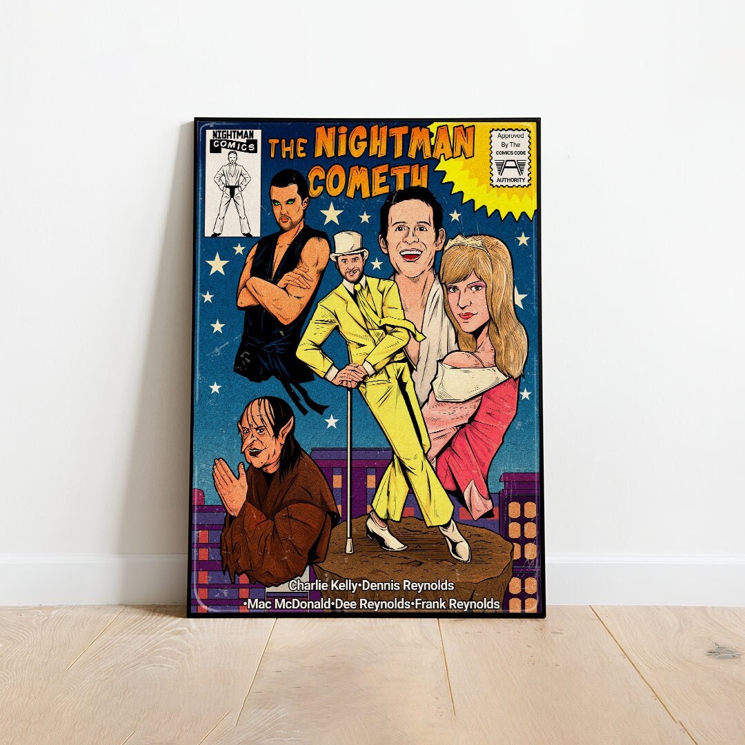Always Sunny In Philadelphia Poster Always Sunny Print Nightman Always Sunny In Philadelphia Poster Always Sunny Print Nightman