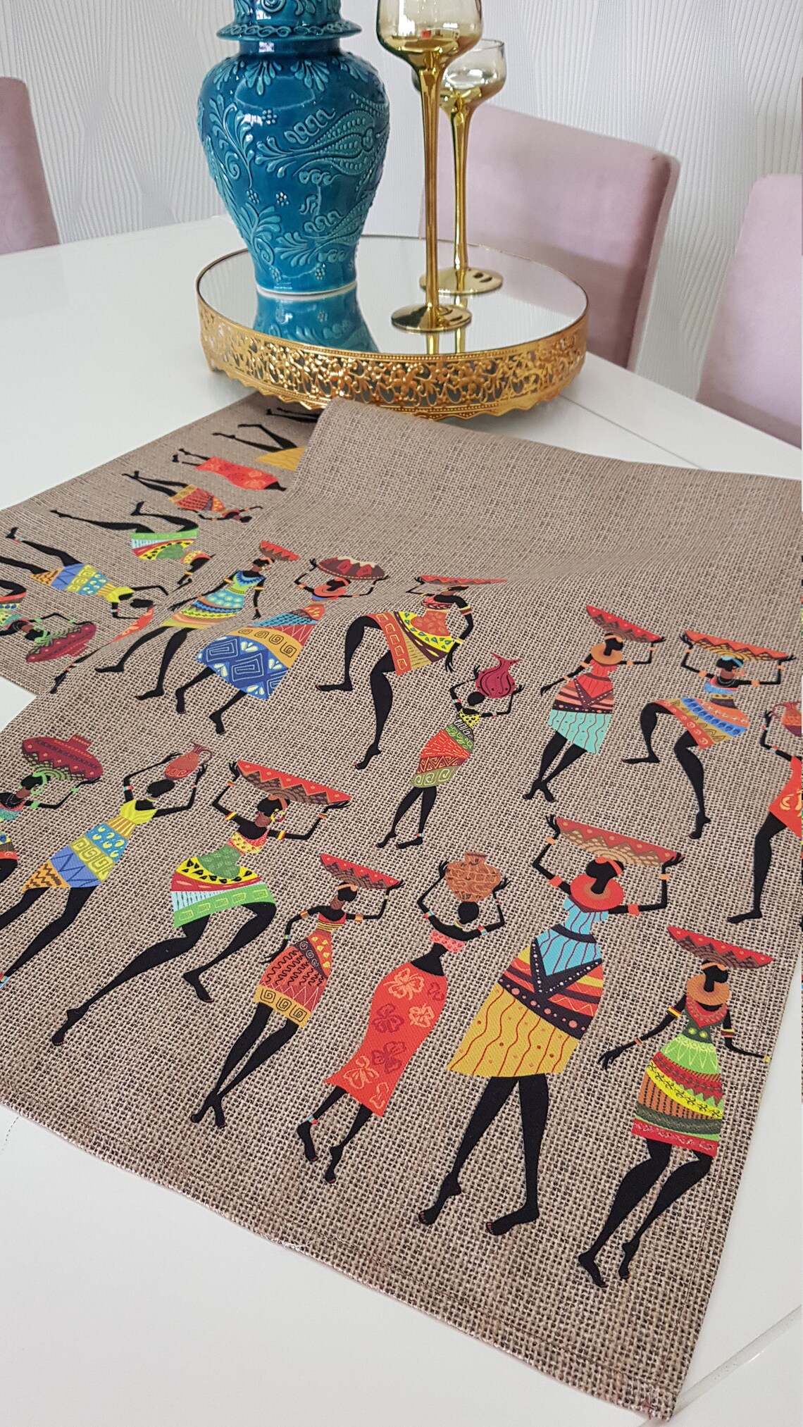 African Table Runner Ethnic Afrocentric Table Runner Etsy