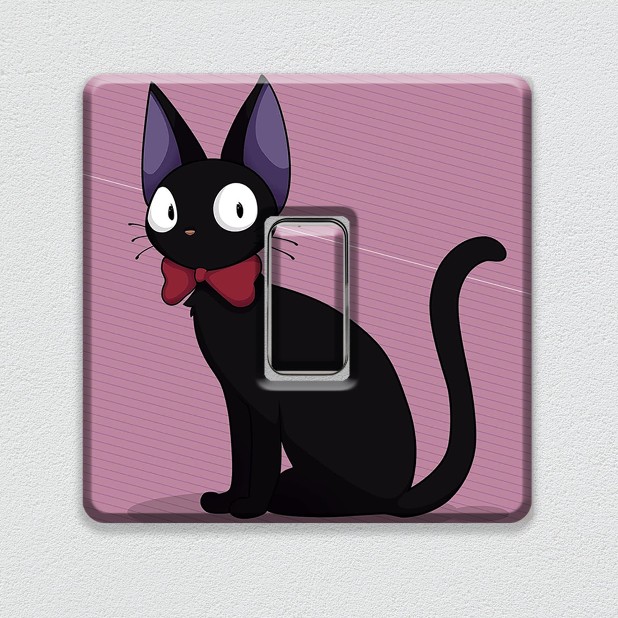 Studio Ghibli Jiji Cat Light Switch Sticker UK Etsy