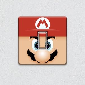 Super Mario Face Light Switch Sticker UK