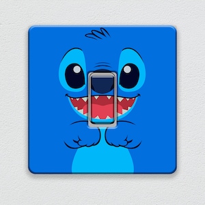 Lilo and Stitch Stitch Face Light Switch Sticker UK