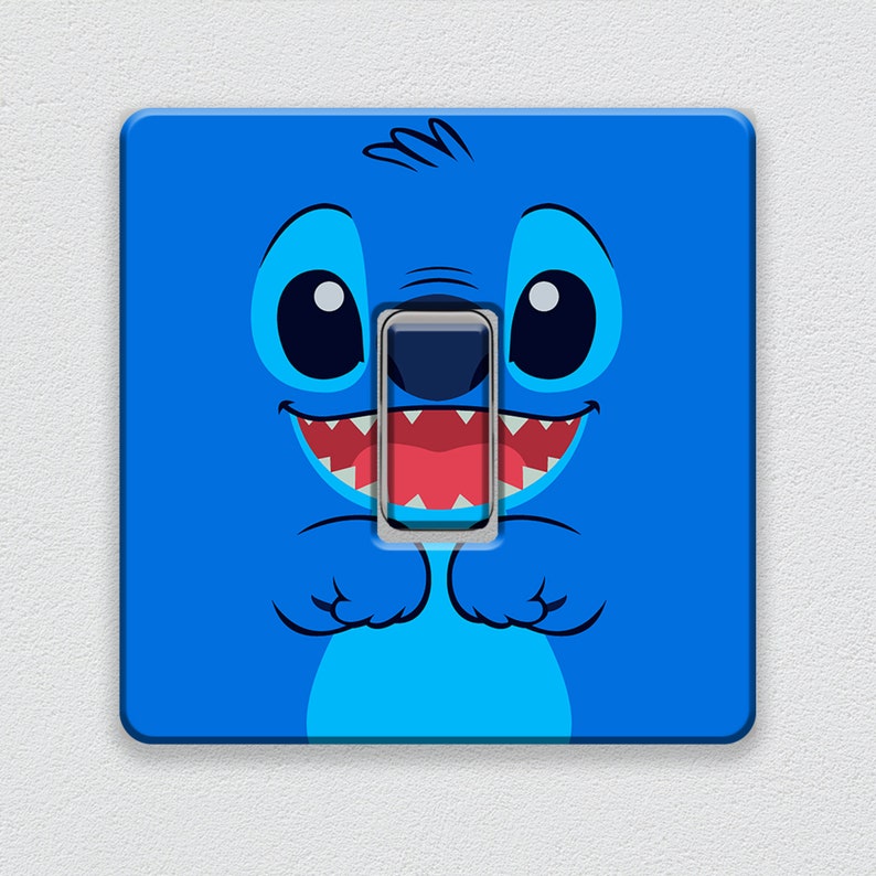 Lilo and Stitch Stitch Face Light Switch Sticker UK Etsy