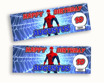 Personalised Superhero Comic Style Theme Birthday Banner | Custom Party Banner | Kids Cartoon Decoration | Name & Age Sign