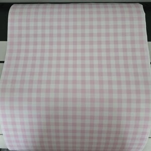 Papel de regalo de cuadros vichy rosas / Hojas de papel de regalo bonitas / Papel de regalo de cumpleaños / Papel de regalo para baby shower / Papel de regalo para fiestas en tonos pastel imagen 4