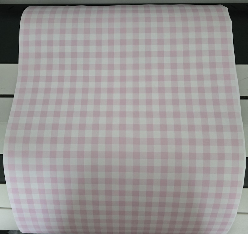 Papel de regalo de cuadros vichy rosas / Hojas de papel de regalo bonitas / Papel de regalo de cumpleaños / Papel de regalo para baby shower / Papel de regalo para fiestas en tonos pastel imagen 4