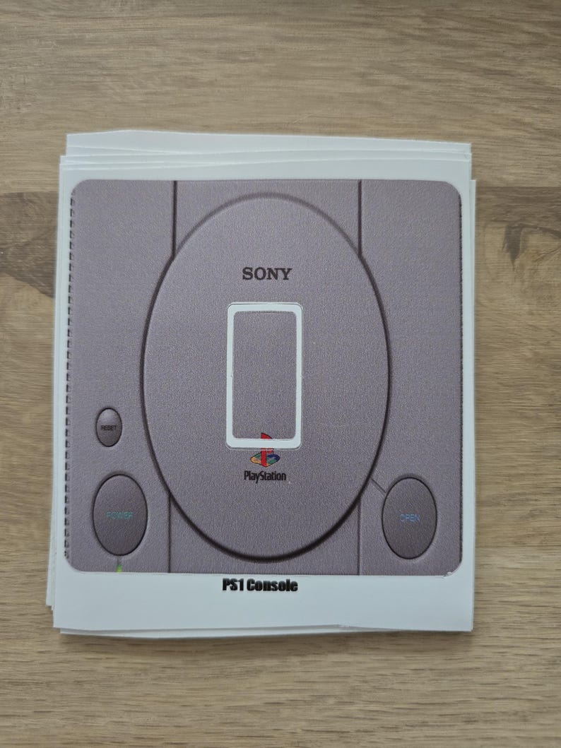 Retro Gaming Console Light Switch Sticker | 90's Gamer Light Switch Decal | Peel & Stick Vinyl | Geek Room Décor | Grey Console Art UK image 2