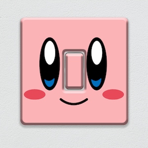 Kirby Face Light Switch Sticker UK