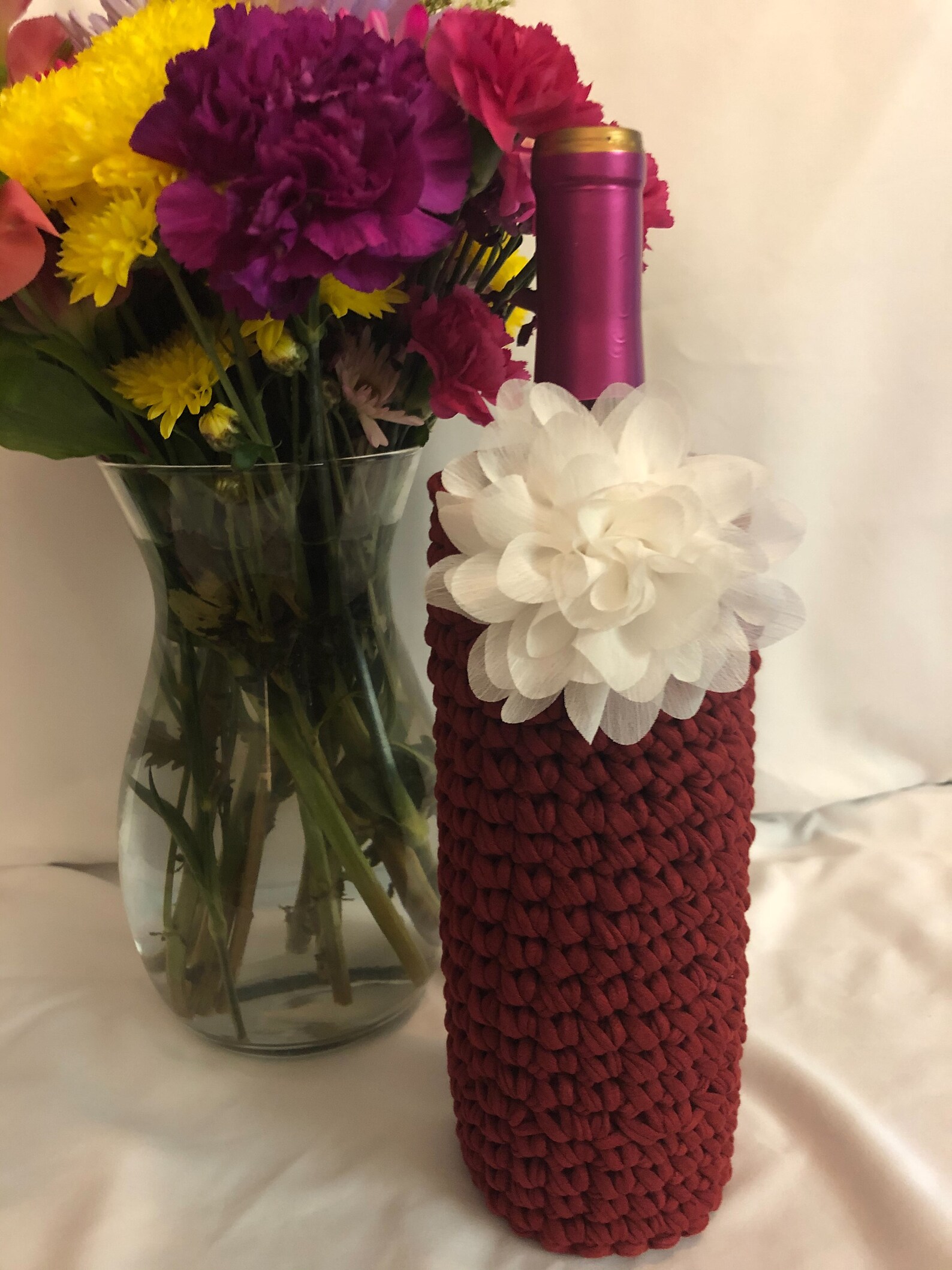 Wine Bottle Holder Wine bottle Cozy Wine Storage Handmade Etsy