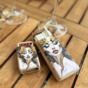 Scatola per sigarette sottili, regalo per la festa della mamma, custodia personalizzata, scatola per sigarette alla moda, ecc.