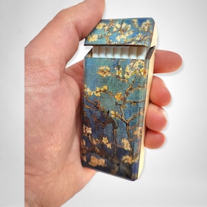 cigarrette case for slim cigarettes, Mothers day gift, Almond Blossom case